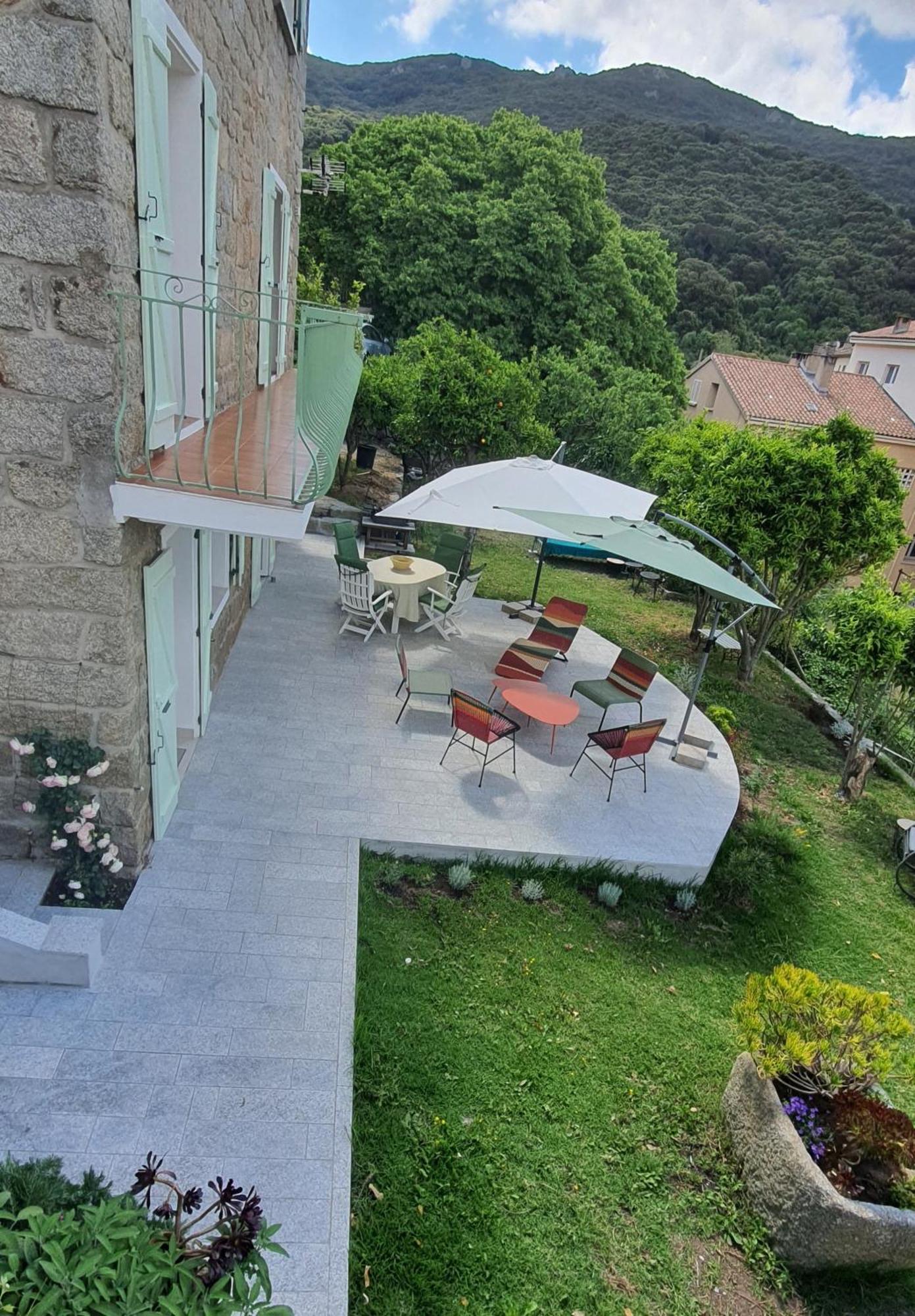 Charmant Appartement En Rez De Jardin Sartene  Exterior photo